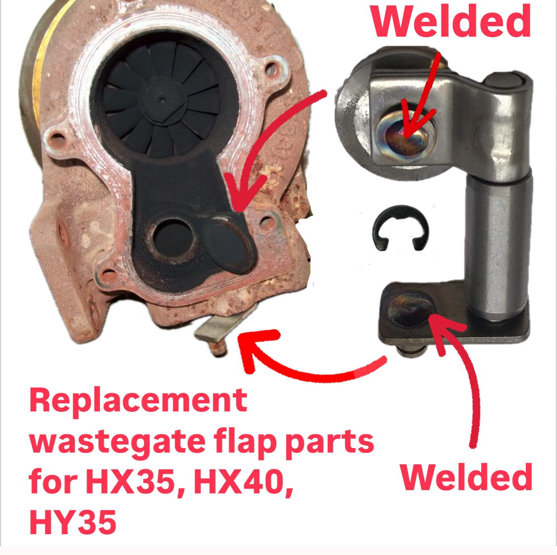 HX35 HX40 HY35 Wastegate Flapper Repair kit
