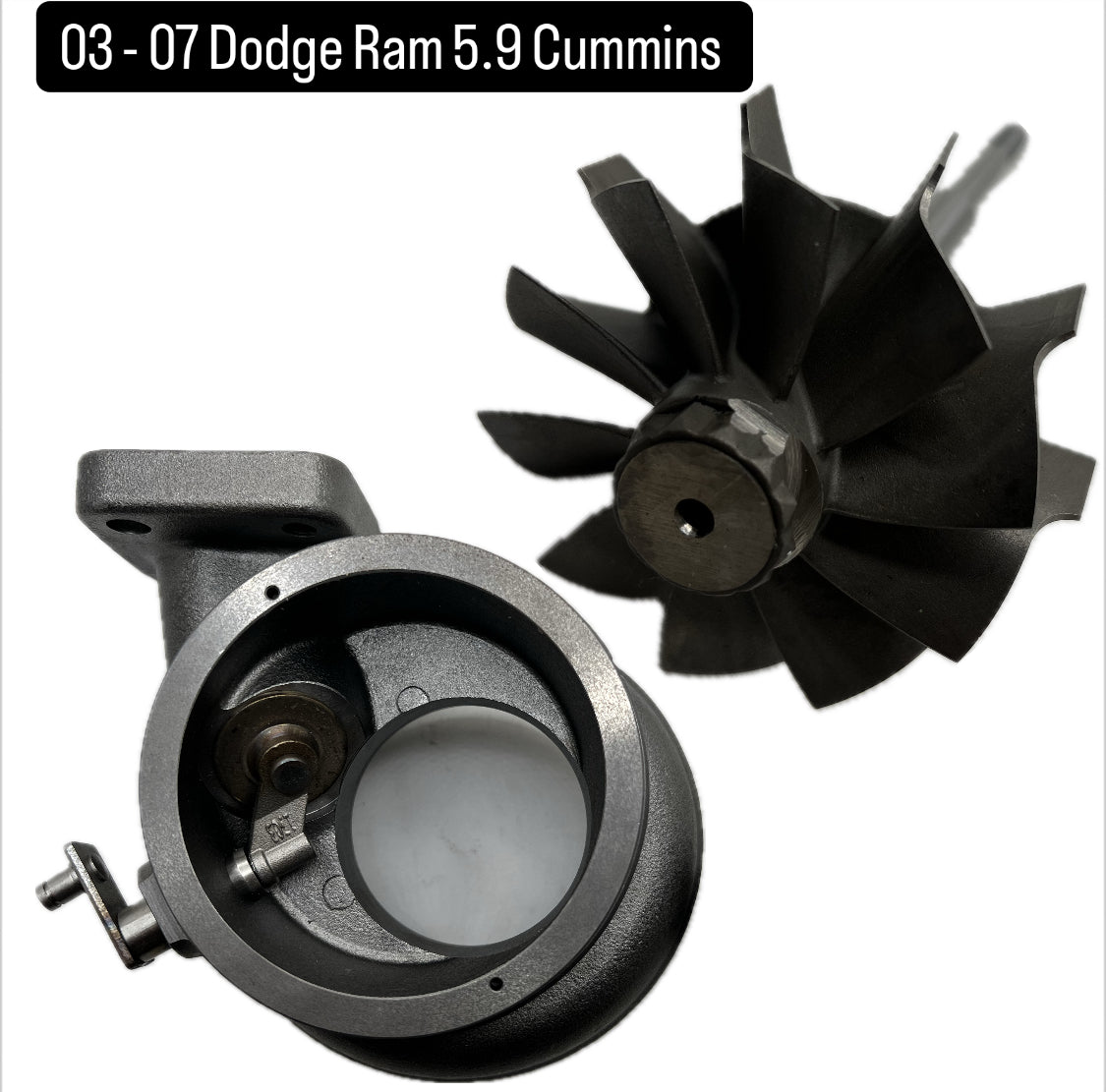 67mm He351cw turbine housing and turbine shaft upgrade