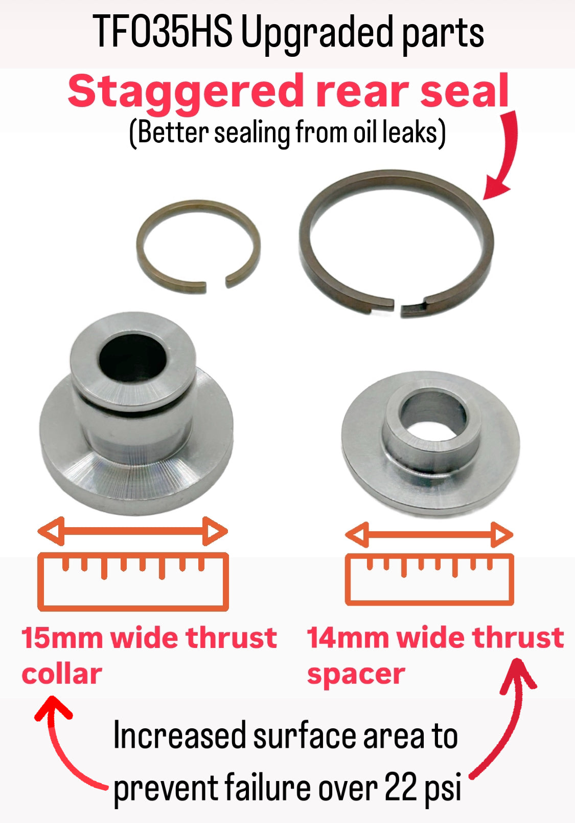 2015 - 2020 Nissan Titan XD 5.0 Cummins High pressure and Low turbo rebuild kit + vband clamp