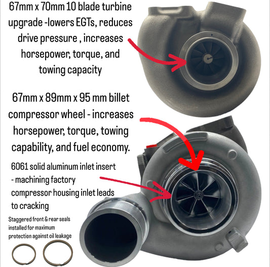 He351ve He300vg 67mm turbo upgrade 800hp