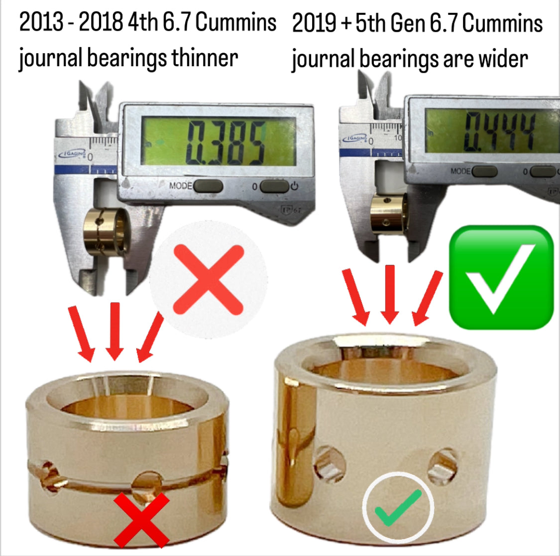 HE300VG turbo rebuild kit for 2019 - 2025 Dodge Ram 5th Gen 6.7 Cummins