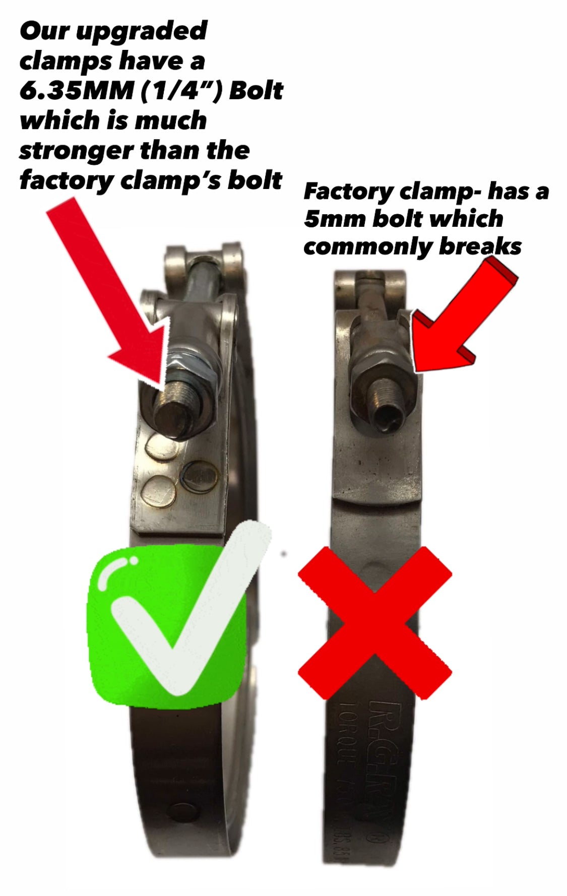 Vband Clamp for 99 - 07 Dodge Ram 5.9 Cummins HY35 HE341 HE351CW Turbo