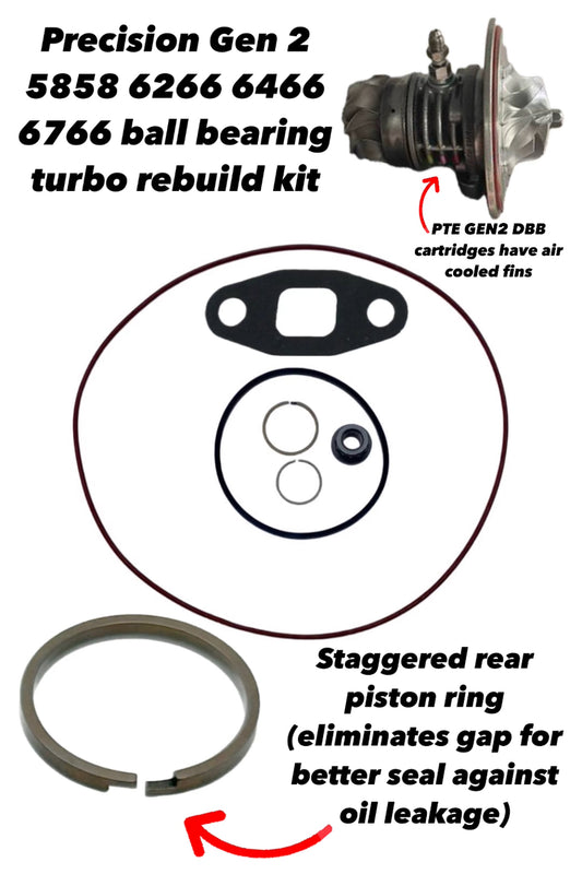 5858 5862 6266 6466 6262 6766 Gen 2 Precision PTE Ball Bearing seal kit