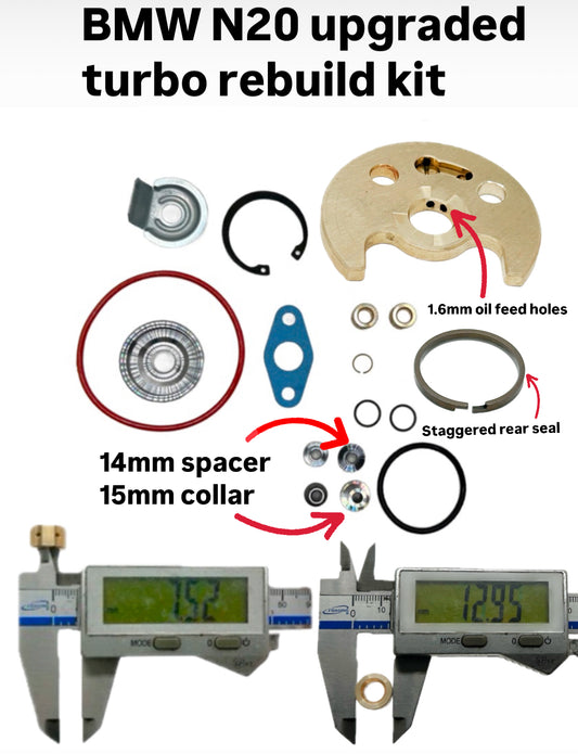 BMW N20 Dodge SRT4 TD04LR upgraded turbo rebuild kit